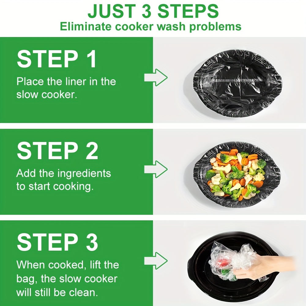 KOOC - Premium Disposable Slow Cooker Liners, XL Size Fit 6 to 10 Quar –  KOOC Official