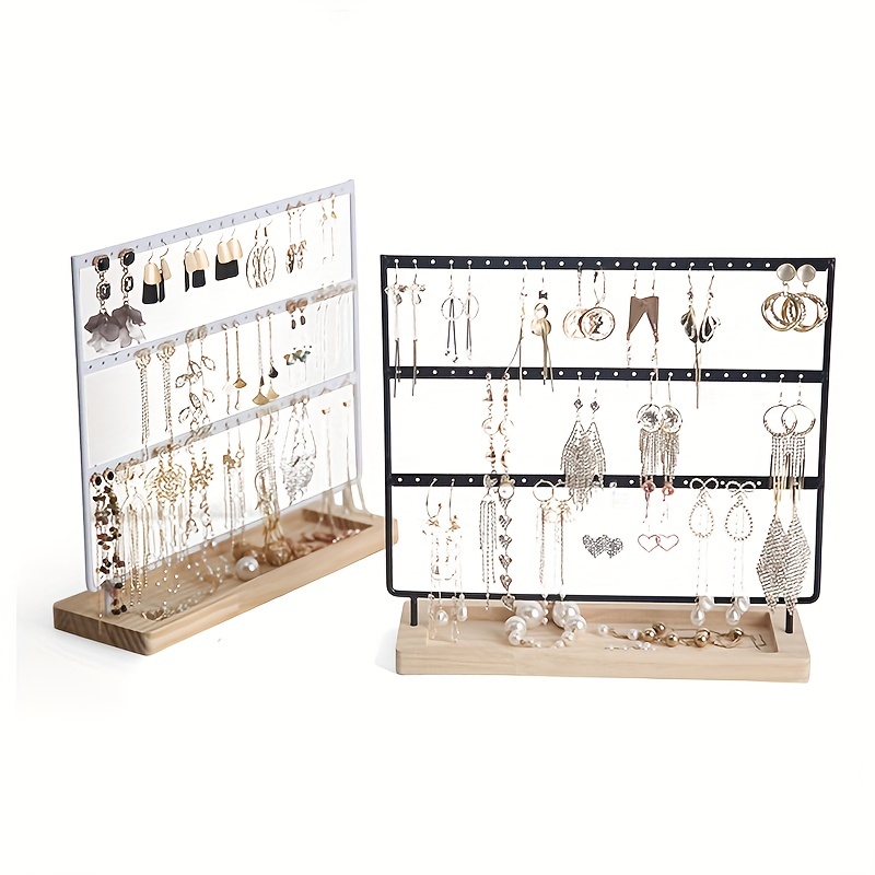 Metal 3 Tier Earrings Organizer Display Stand
