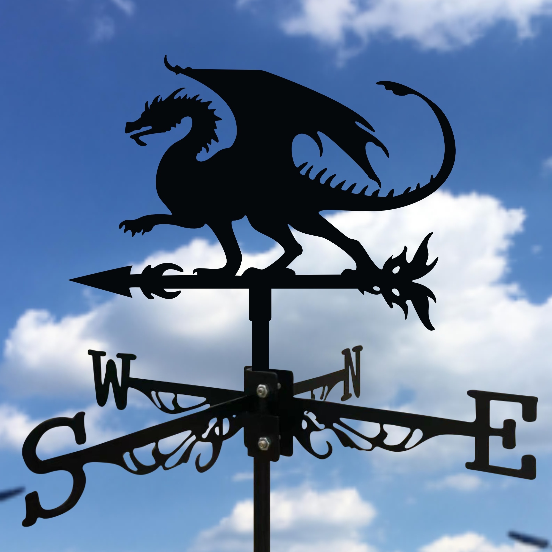 

1pc Wind Vane, Home Decoration Outdoor Garden Courtyard Metal Painting Outdoor Wrought Iron Crafts, Wind Vane Art Statue Ornaments Decorations