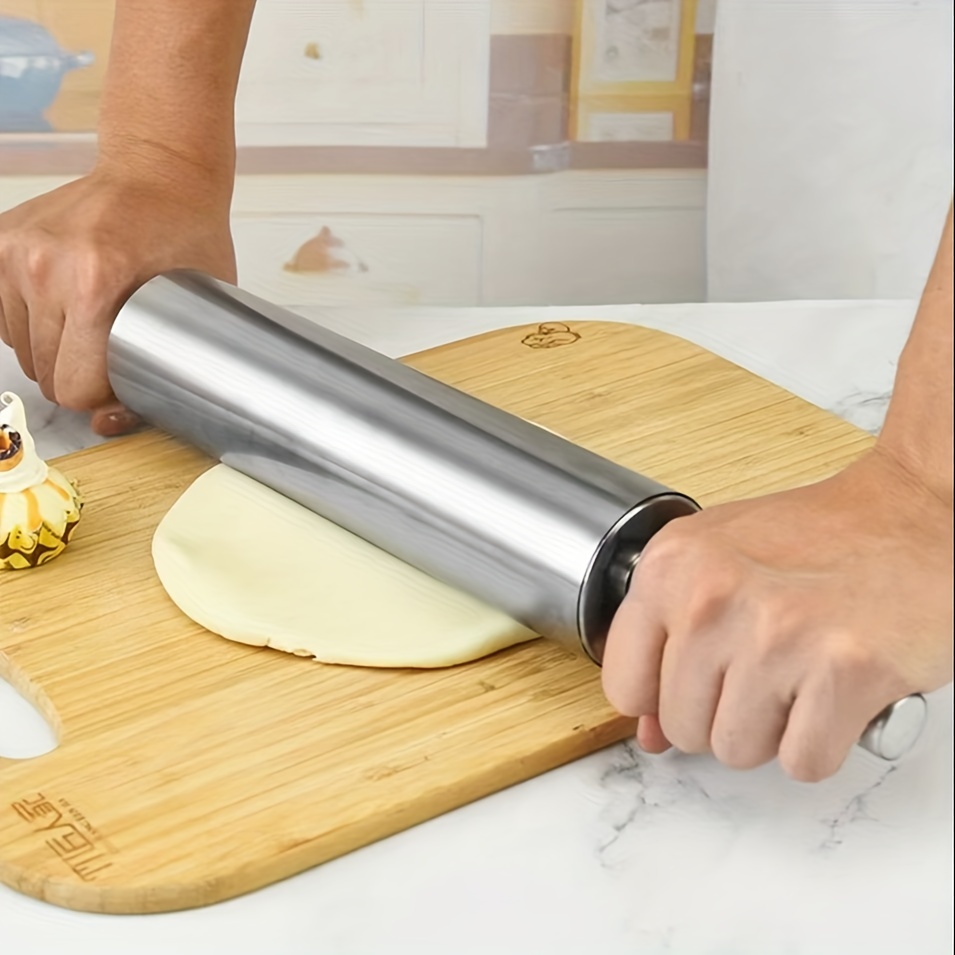 Buy Turbobm Rolling Pin, Stainless Steel Rolling Pin Non-Stick & Zero  Maintenance for Baking, Kids Dough Pizza Pie Cookies Baking Making Tool  Kitchen Accessories Online at desertcartINDIA