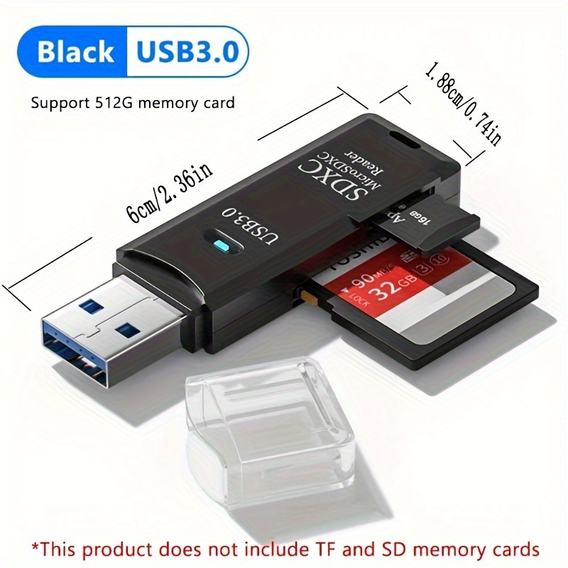 Lector Tarjetas Memoria USB OTG Micro SD - Lectores USB de tarjetas de  memoria