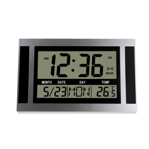 SAYTAY Large Digital Wall Clock , 14 Battery Operated Alarm Clock