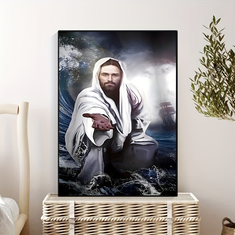 Christ Wall Decor Canvas Poster And Print Jesus God Hand Wall Art ...