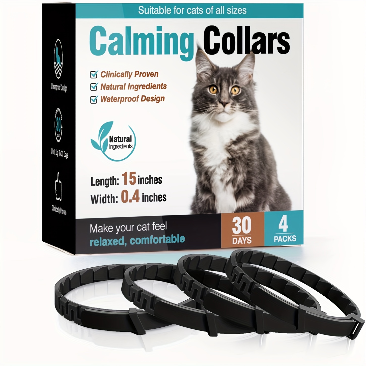 Collar calmante para gatos, collar calmante para gatos, collar de feromonas  calmante para gatos, collar de feromonas para gatos, collar calmante para