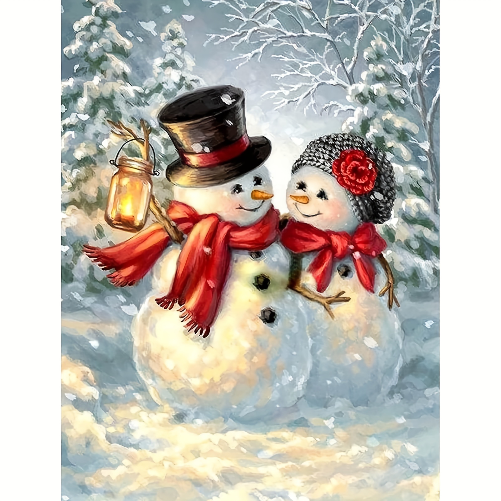 Diamond Art Kit Snowman