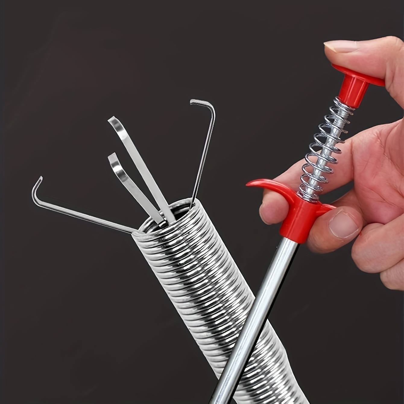 Flexible Grabber Claw Pick Up Reacher Tool, Drain Clog Remove Tool