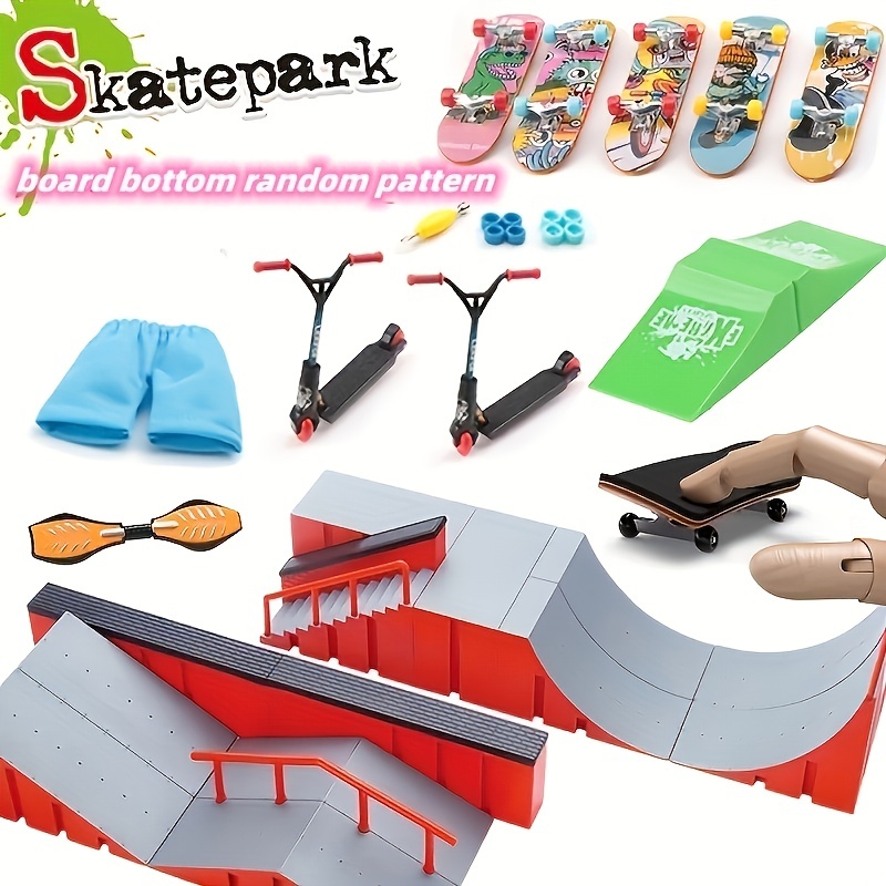 Finger Skateboards Diy Skate Park Ramp Parts Tech Deck Scene - Temu