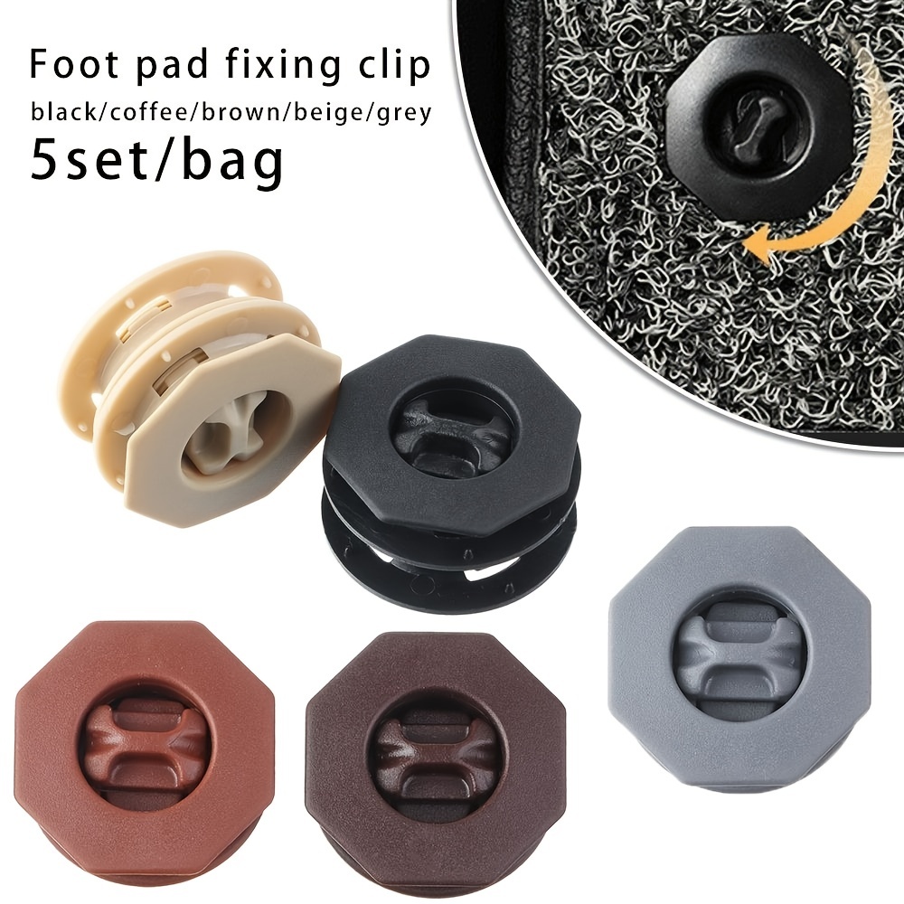 2Pcs Fixing Grips Clamps Holders Car Floor Mat Carpet Clip Anti Slip Knob  Pads