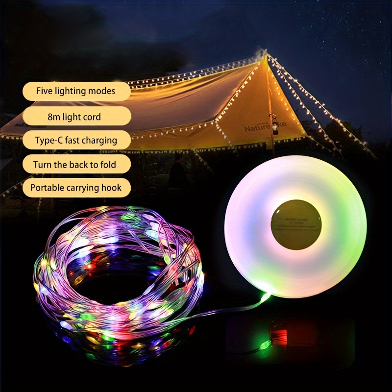 Telescopic Camping Emergency Tent Lamp Rechargeable LED Tent Light