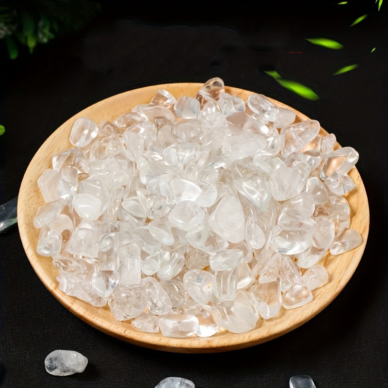

100g/bag Natural Stones Clear Quartz White Crystal Gravel Chips Mineral Crystal Elegant Special Home Decorations Jewelry Accessories