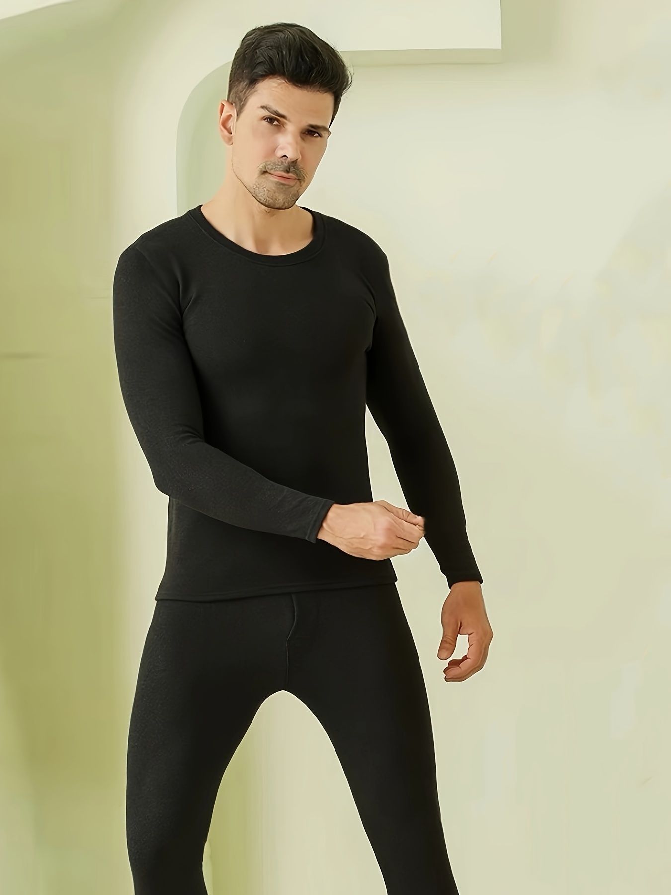 Men Thermal Underwear Long Johns Thermal Bottoms Tops Cold Winter Weather  Tee