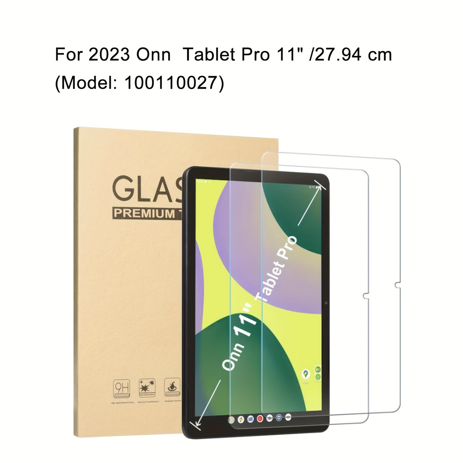 Accezz Protection d'écran premium en verre trempé pour iPad Pro 11