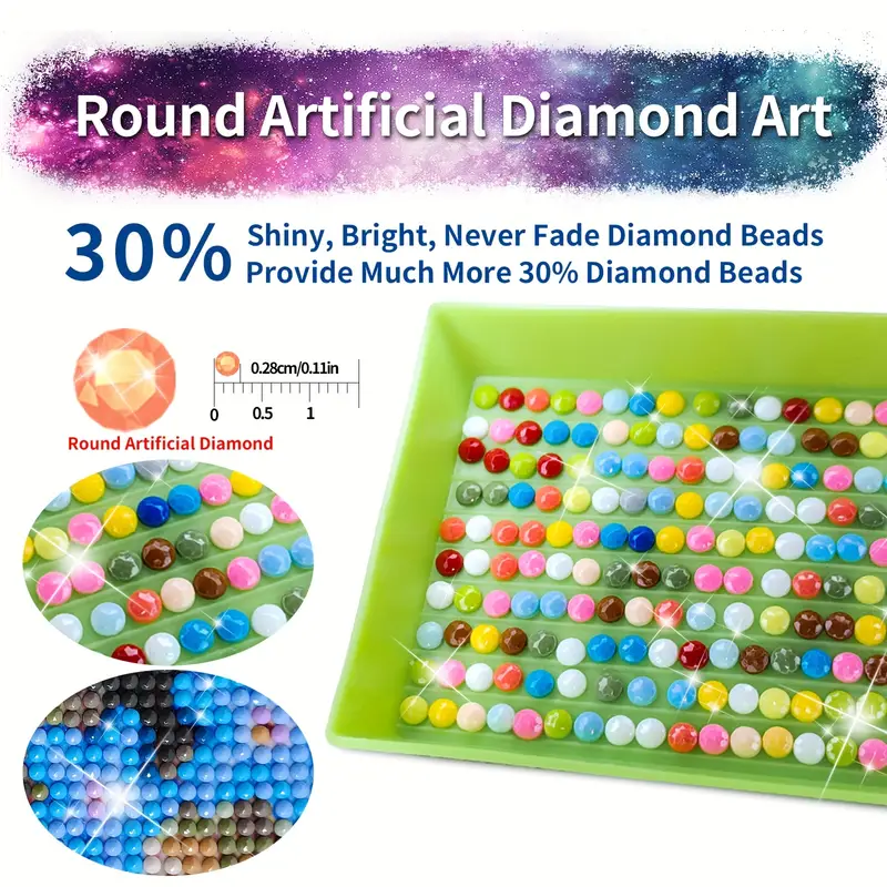 5d Full Round Large Diamond Painting Kits For Adults Diy - Temu