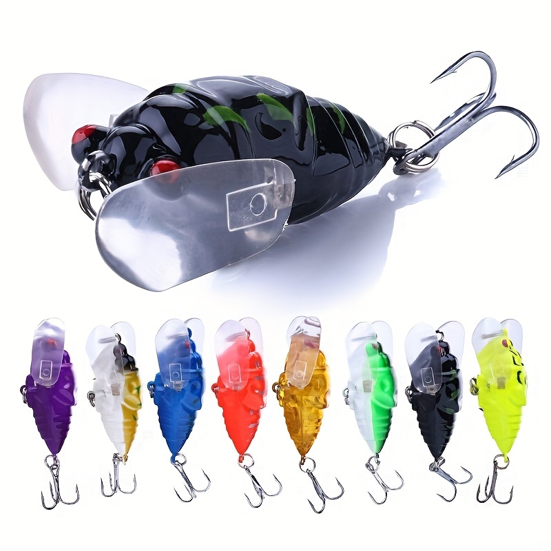 4-Color Cicada Baits Float Baits Fishing Lures Bass Crank baits 4cm 4 Pcs  Set : : Sports, Fitness & Outdoors