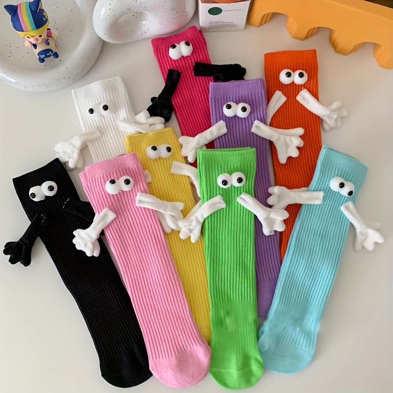 Sosteniendo Mano Socks Animal Novedad
