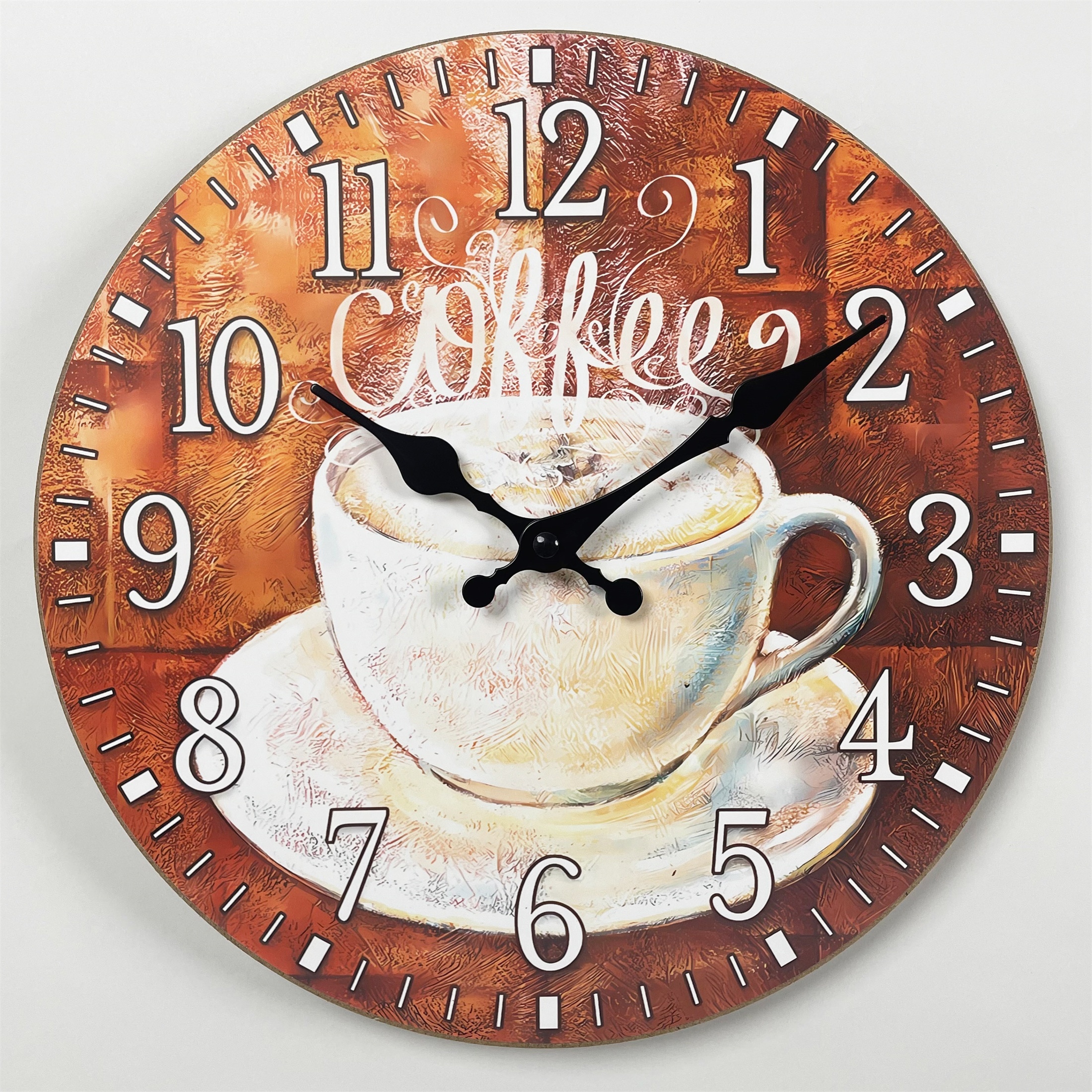 Reloj de pared de café, reloj de pared para cocina, cafetería, casa,  decoración artística, grano de café, Yin Yang, reloj de pared redondo de  cuarzo
