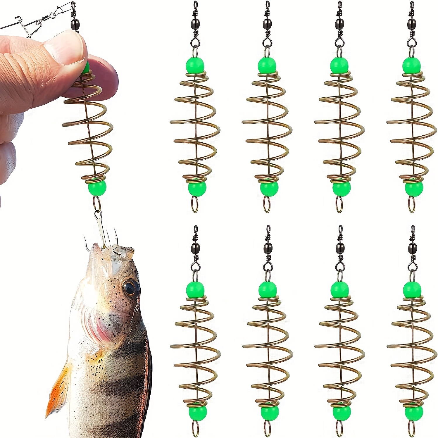 20pcs Luminous Carp Fishing Feeder - Catch Catfish with Ease!