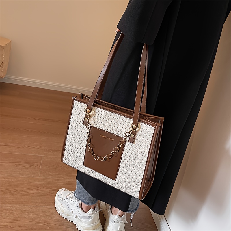 Large Capacity Women's Retro Tote Handbag - Perfect For Short-distance  Travel And Commuting - Temu