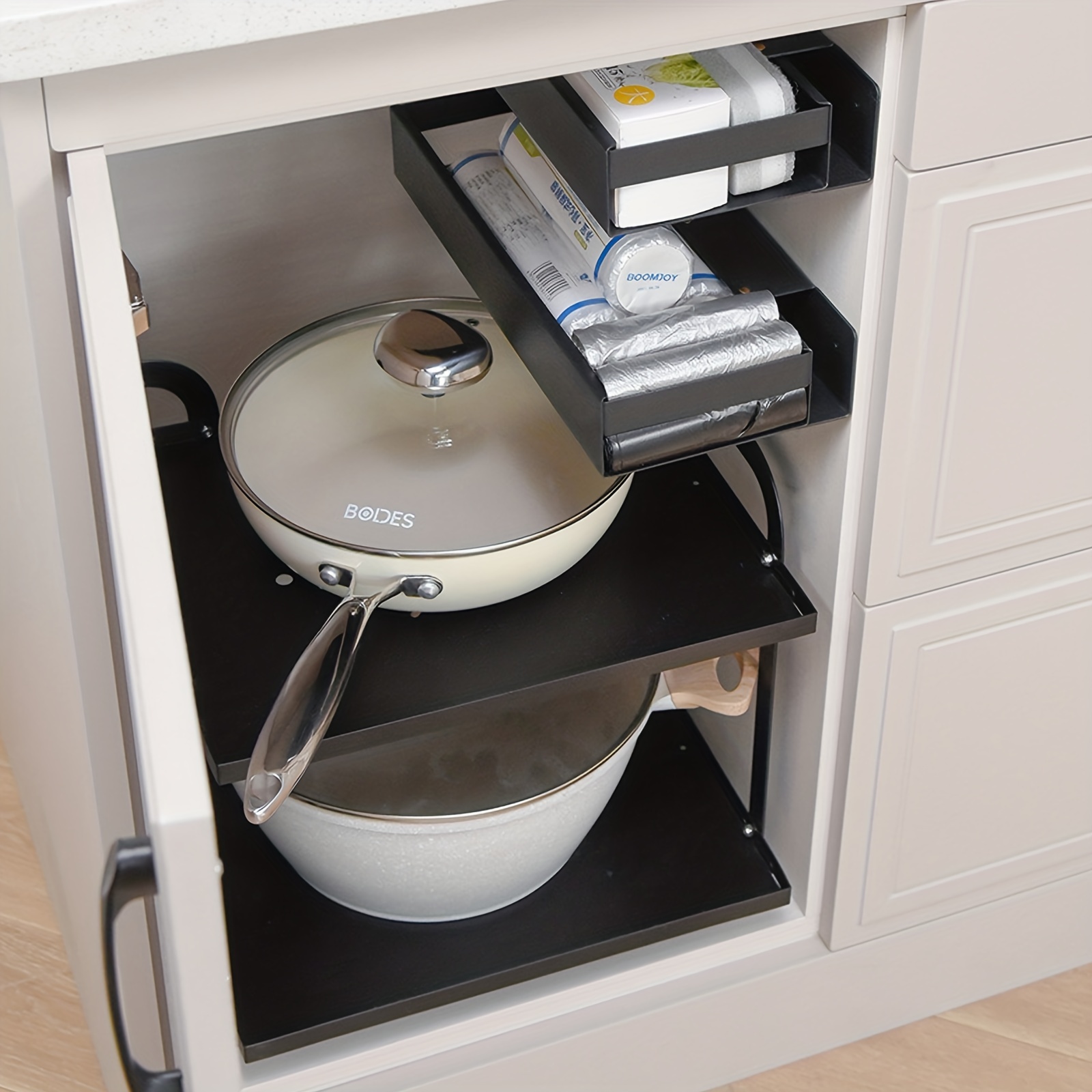 Under Sink Organizers and Storage, Metal Pull Out Cabinet