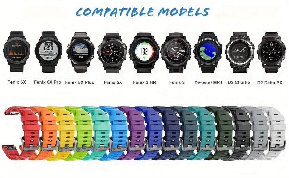 Correa Reloj 26 Mm Compatible Fenix ​​6x Pro/fenix - Temu Chile