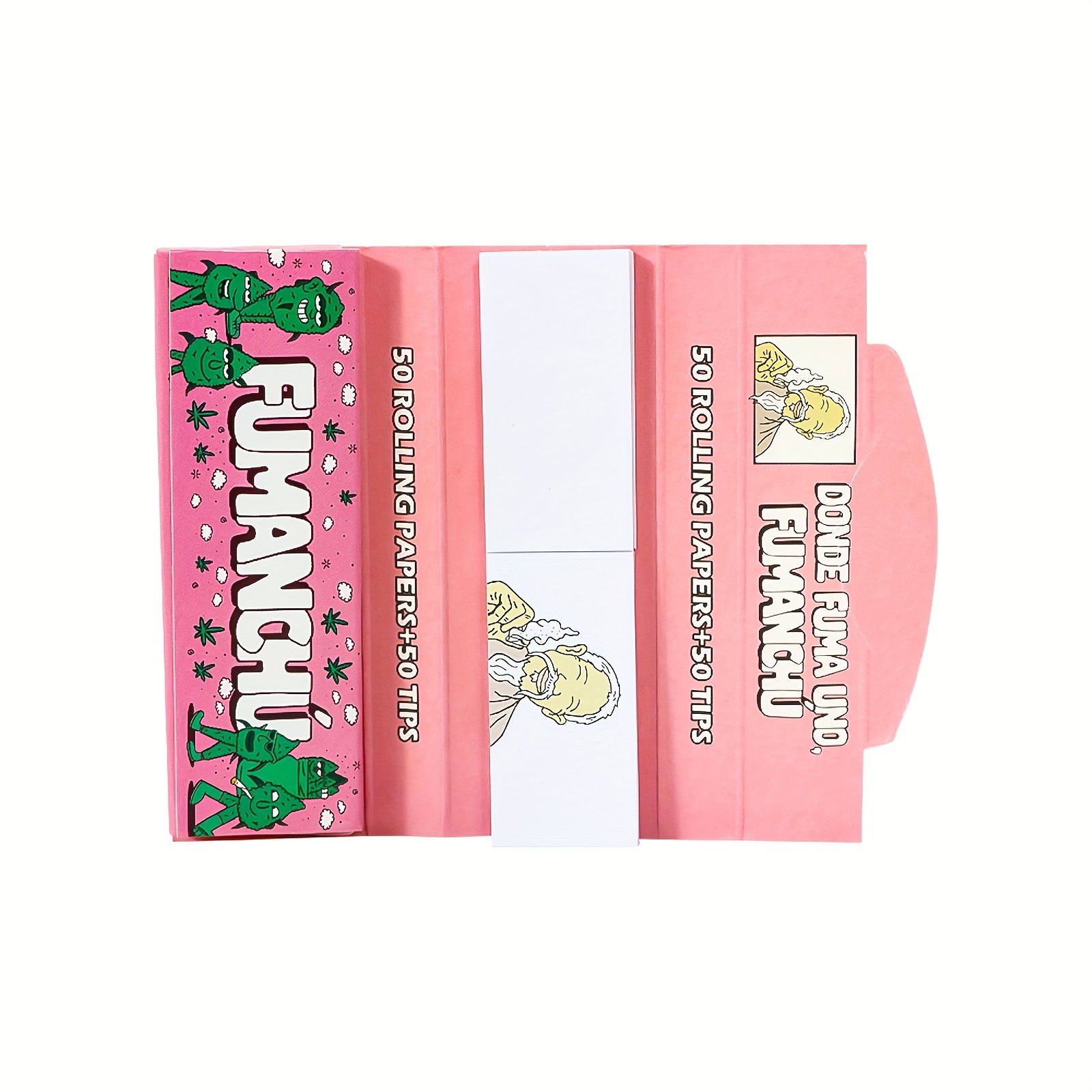 1/2 Libretas Papel Fumar Tamaño King Size 110mm Rosa/marrón - Temu