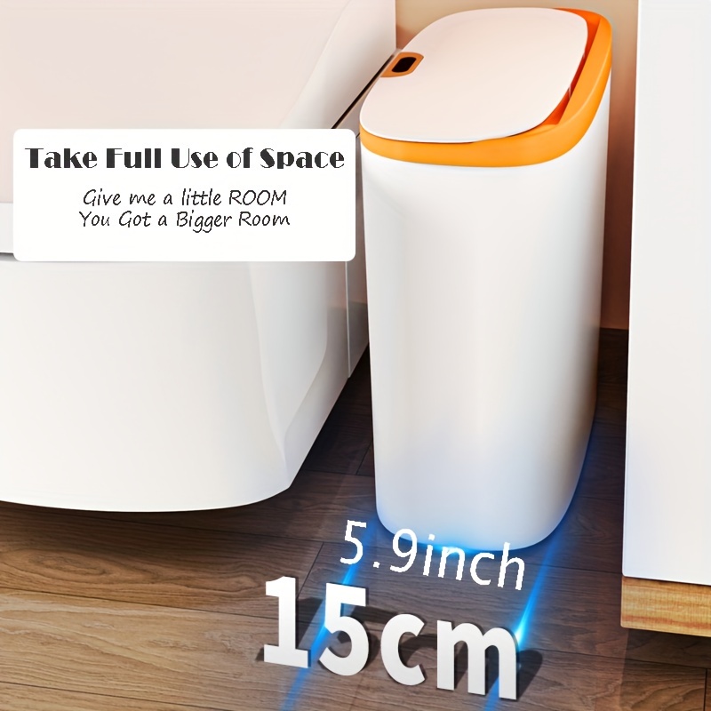 12l poubelle Cuisine Salle de bain WC poubelle Induction automatique  Poubelle imperméable à l'eau avec Li