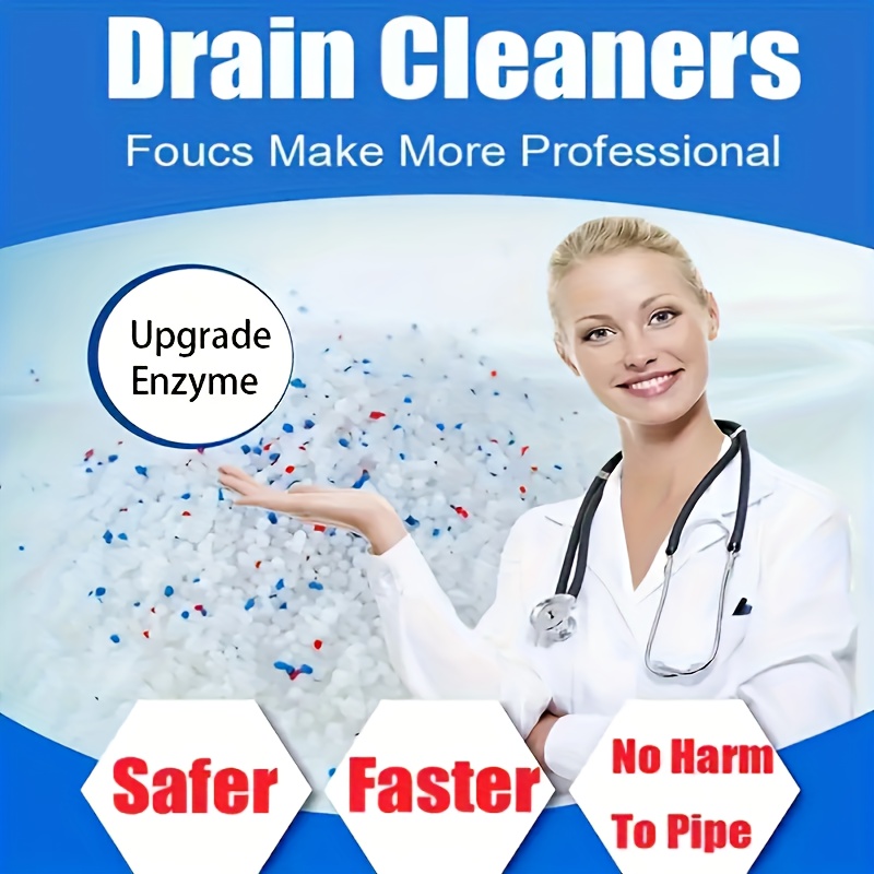 3pcs Strong Drain Cleaners Pipe Dredging Agent Kitchen Water Piping Sewer  Toilet Closes Tool Cleaning Deodorant Chemicals Dredge Sink