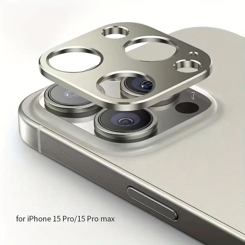 For Iphone 15 Pro Max Natural Newest Camera Metal Lens - Temu