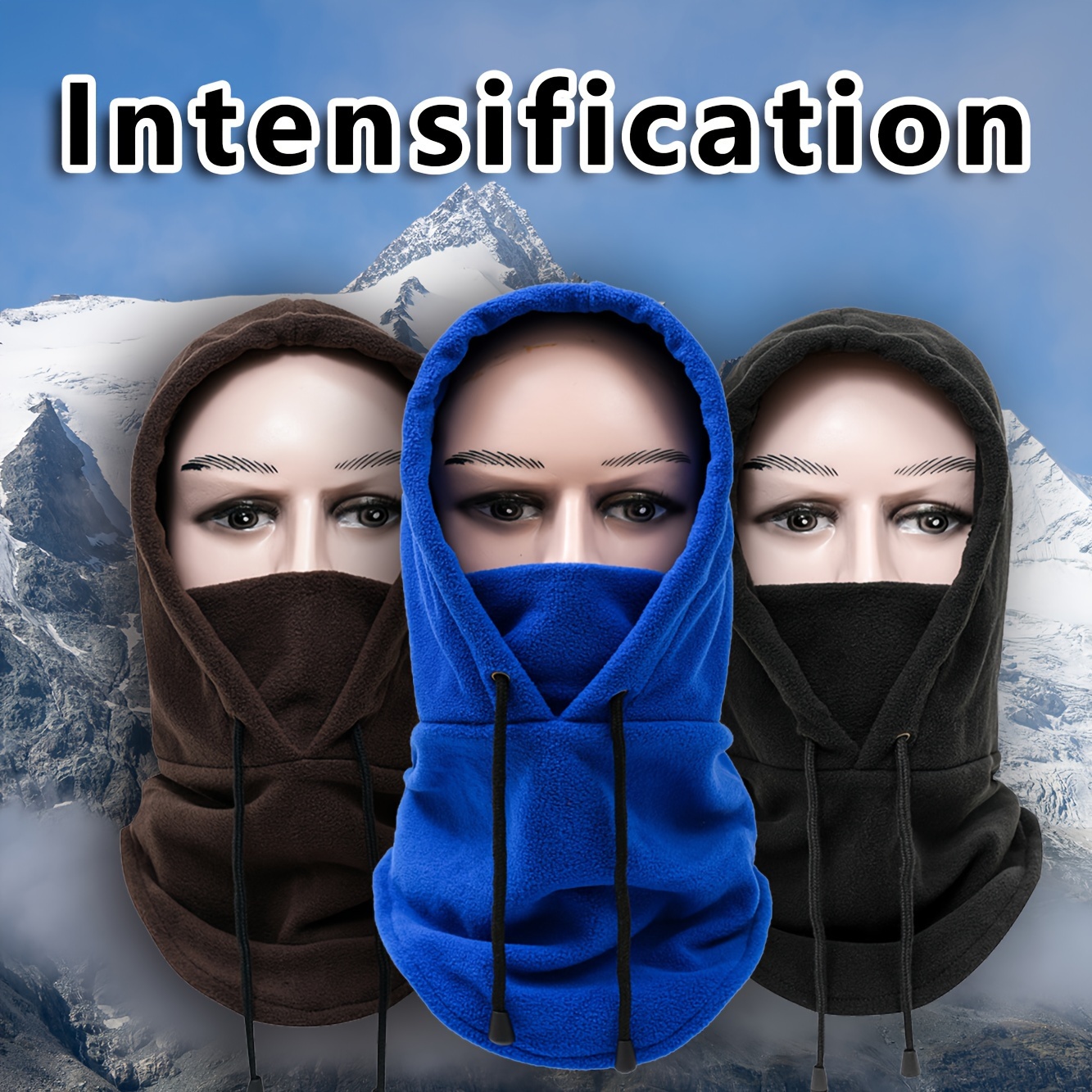 Omenex Balaclava Half Face Mask Windproof Men Women for Skiing Snowboarding Motorcycling Winter Outdoor Sports Highly Breathable (Half-Face)