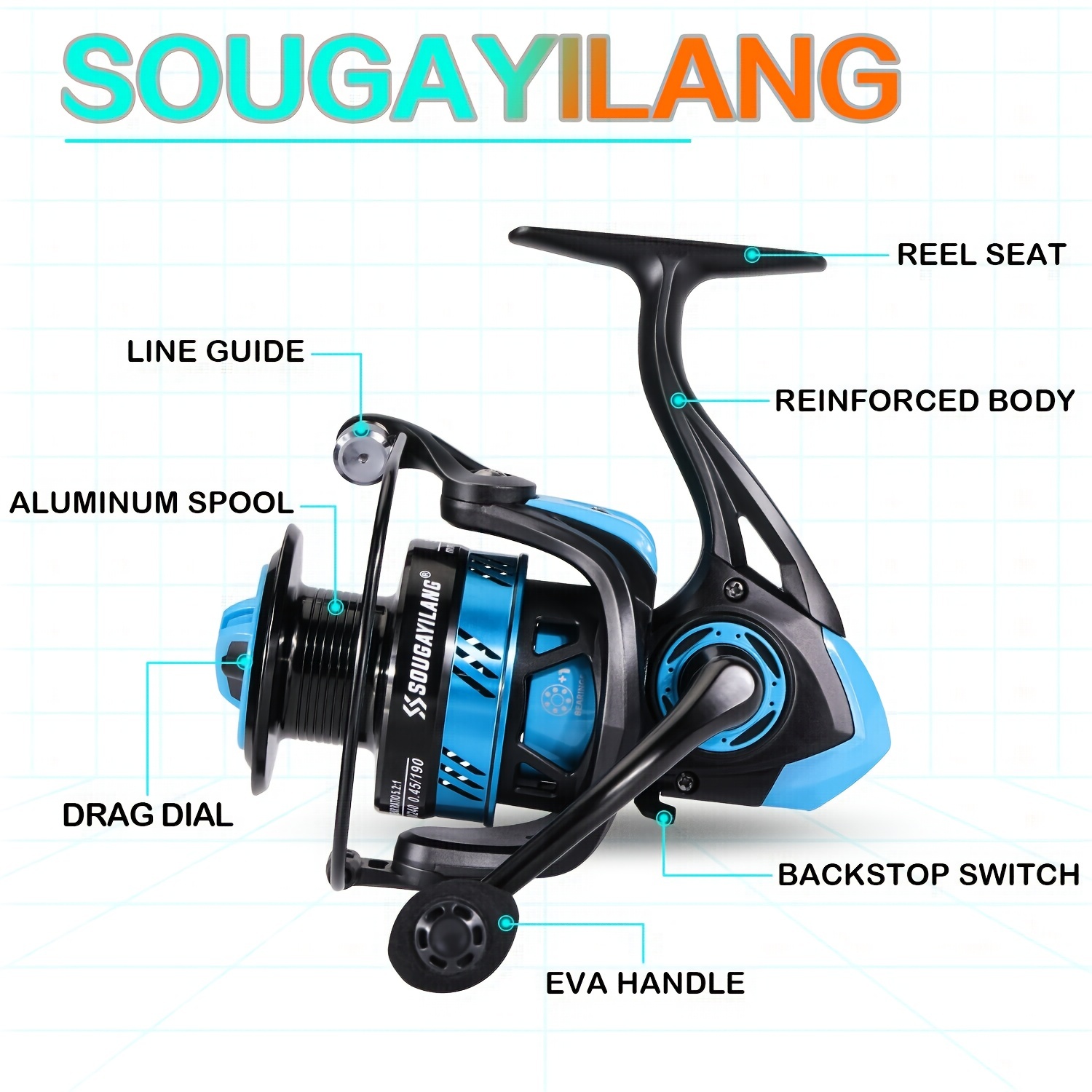 Cheap Sougayilang 12+1 BB Fishing Reels Spinning Reel 6.2:1Gear Ratio Ultra  Smooth Fishing Wheel for Saltwater Freshwater