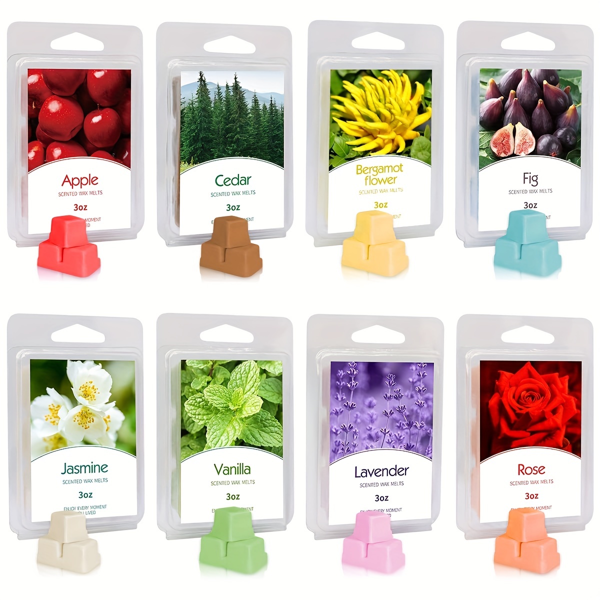  LA BELLEFÉE Wax Melts Wax Cubes, Natural Soy Wax Cubes Candle  Melts, Scented Wax Melts for Wax Warmer Mothers Day Gifts Decor, Floral of  Rose, Lavender, Jasmine, Cherry for Spa Relaxing