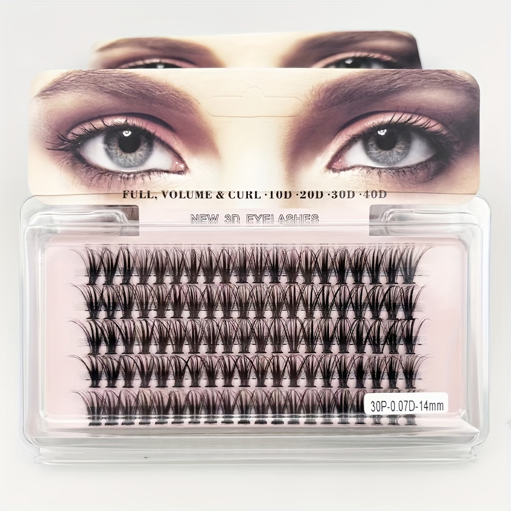 5 Rows False Eyelashes Single Cluster Pointed Base False Eyelashes