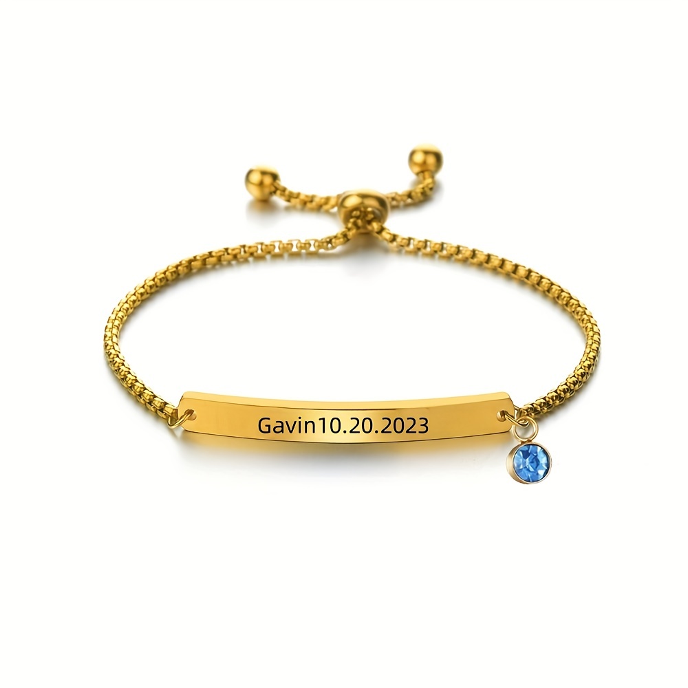 Unicorn Charm Bracelet Personalized Birthstone Bracelet