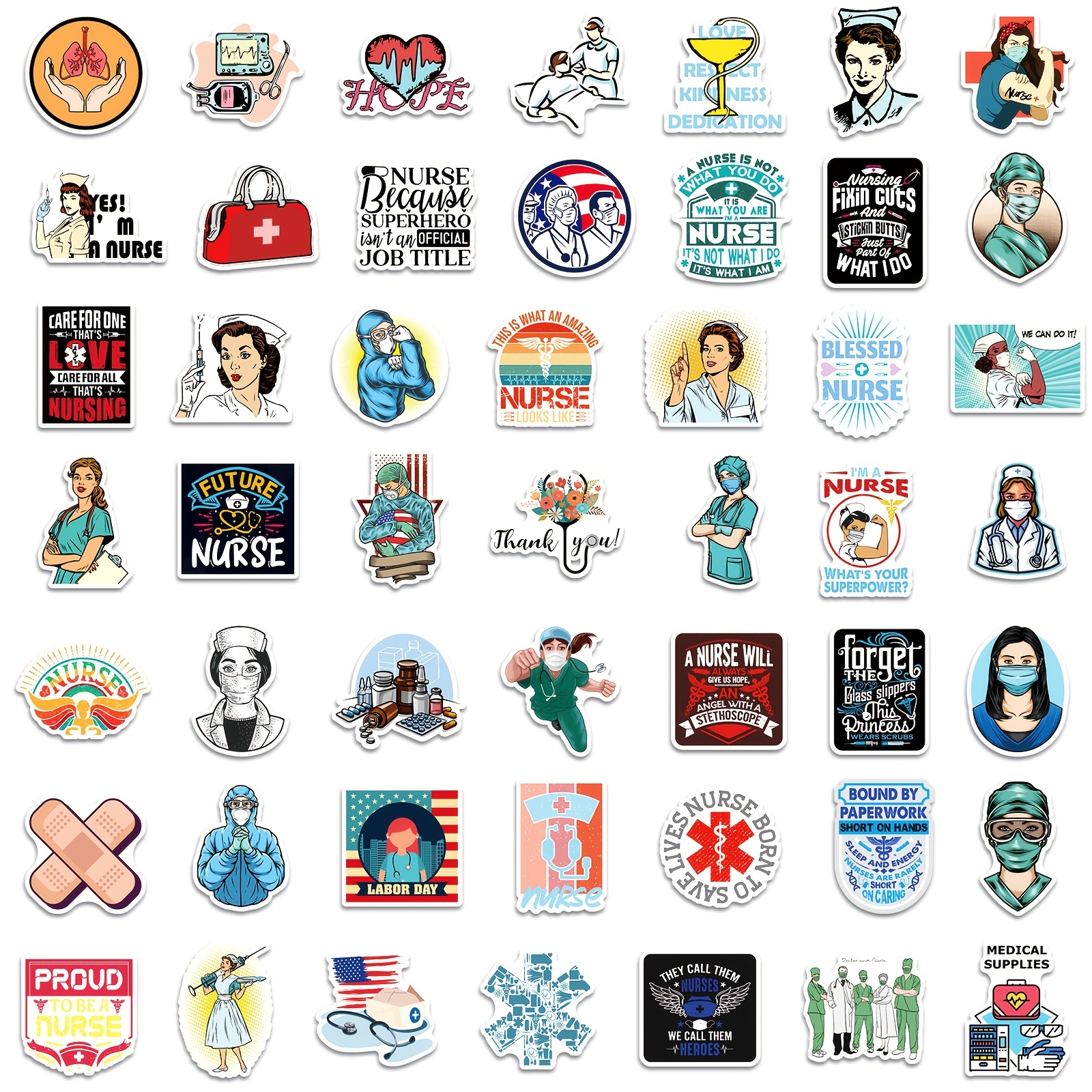 Nursing Stickers Gifts Nurse Stickers Nurse Accessories - Temu