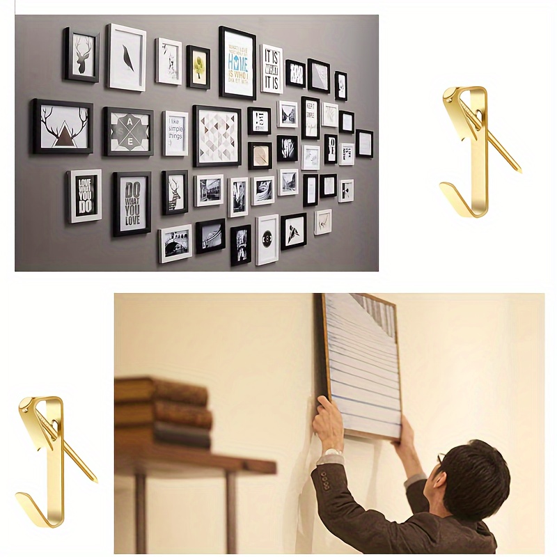 Picture Hanging Tool with Level Easy Frame Picture Hanger Wall Hanging Kit  (Yellow Hanging Tool) 