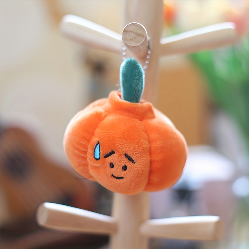 Cute Pumpkin Round Shape Pendant Key Chain, Halloween Gift Couple Key Chain  For Men And Women - Temu