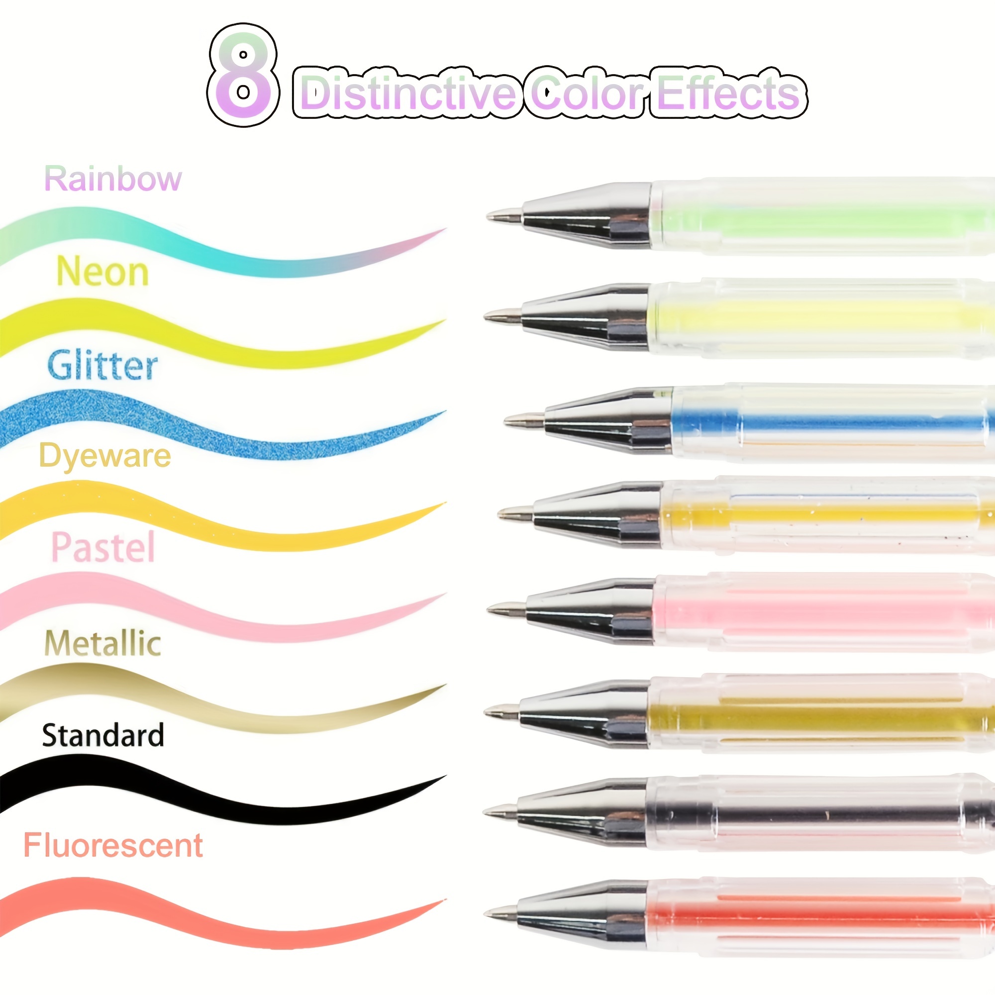 Y2K Vintage Limited Too Gel Pens - Glitter, Neon, Milky Gel Pens 19ct