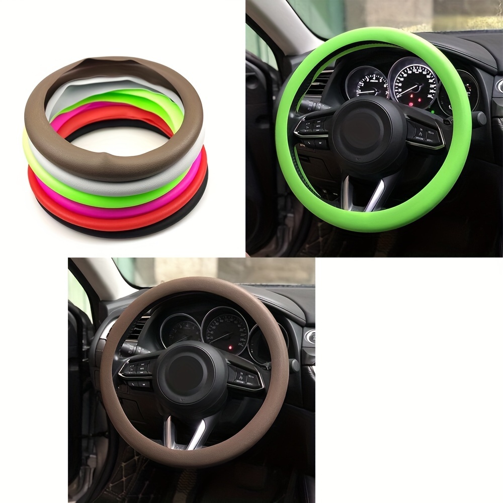 Starry Sky Car Steering Wheel Cover Fashion Universal No Inner Ring Elastic  Band Elastic Washable Cloth Handle Cover - Temu