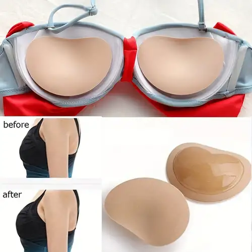 1 Pair Of Adhesive Bra Thickened Sponge Bra Pads Breast Push Ups Removable  Padded Padded Cups Invisible - Black - Women's Lingerie & Lounge - Temu  Austria