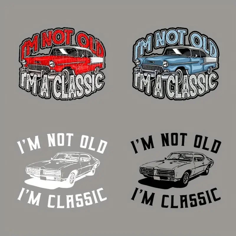 I m Not Old I m Classic Retro Vintage Car Patches For Men - Temu