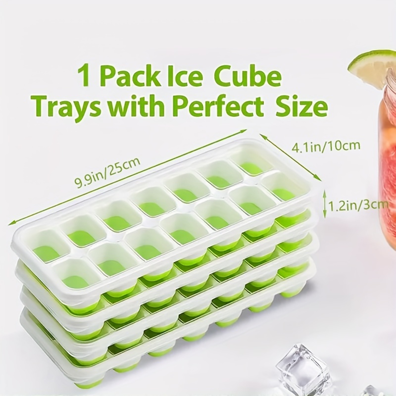 Premium Ice Cube Trays, Silicone Ice Cube Molds With Sealing Lid, 37-ice  Trays, Reusable, Safe Hexagonal Ice Cube Molds, For Chilled Drinks, Whiskey,  Cocktail - Temu