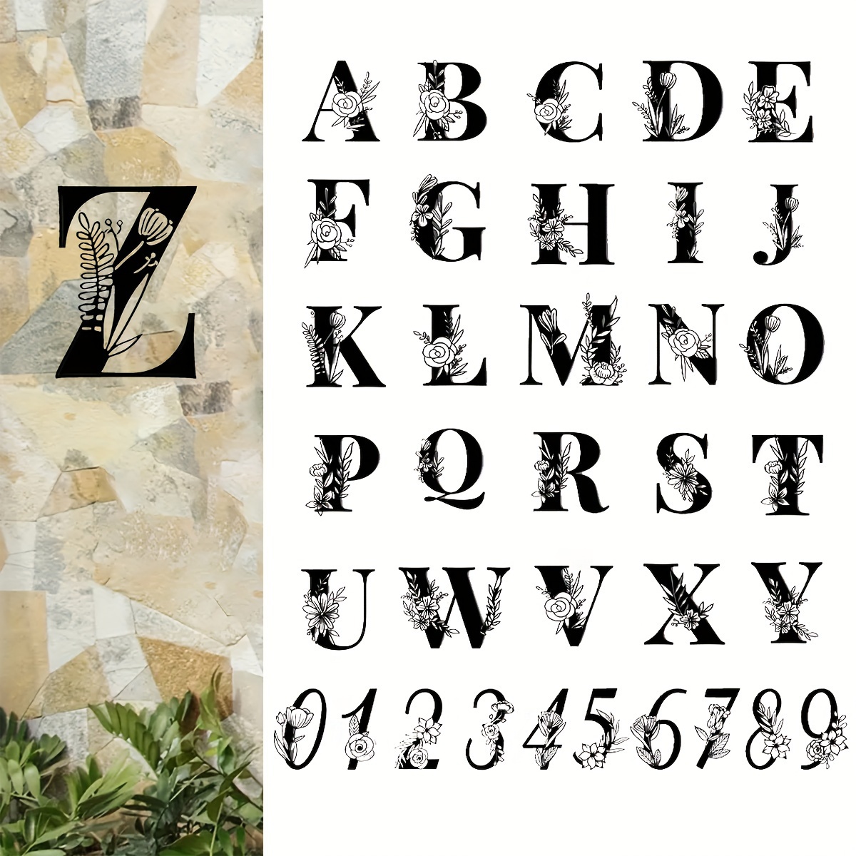 AOCEAN Letras de madera grandes blancas de 12 pulgadas, letras de madera  sin terminar para decoración de pared, letras decorativas de pie,  rebanadas