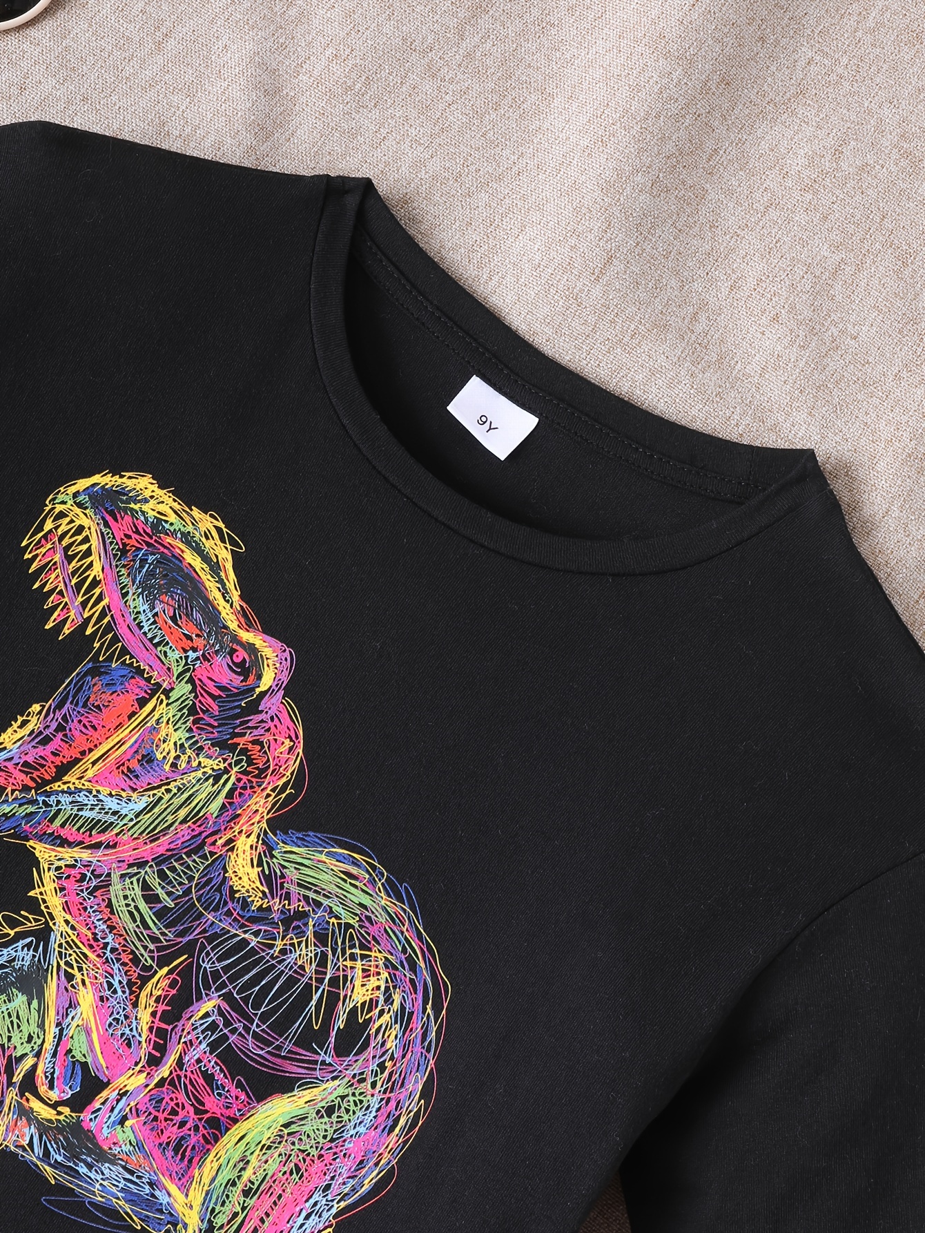 sequin dinosaur t shirt women's