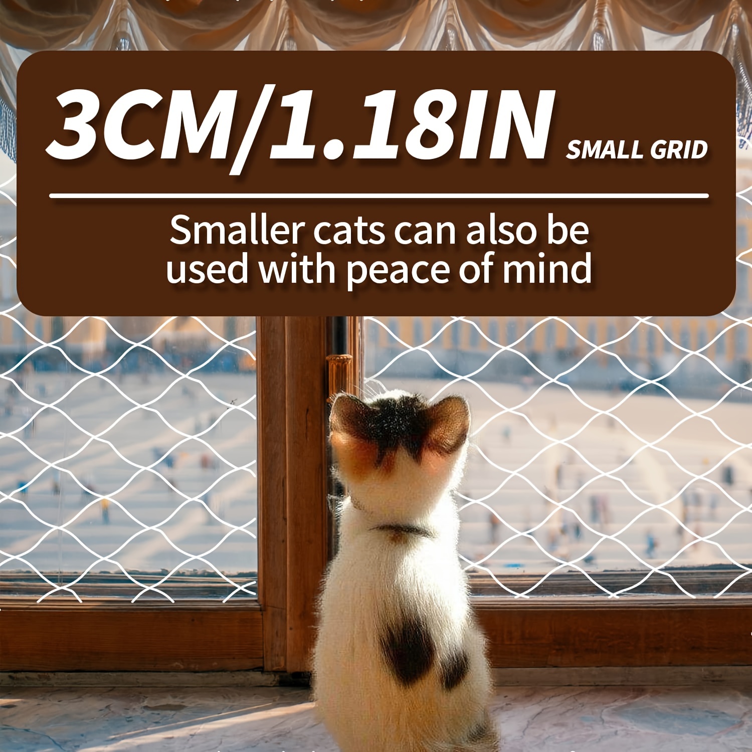 Black Anti cat Net Balcony Roof Plastic Isolation Net Cat - Temu