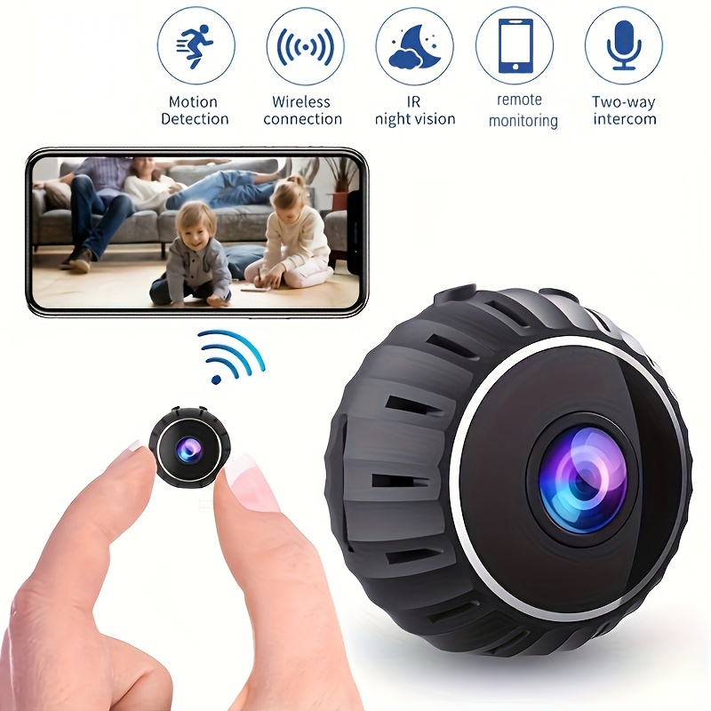  OUCAM Mini Spy Camera Include 32G SD Card Hidden Camera HD  Audio and Video Recording, Night Vision Motion Detection, Surveillance  Camera Small Dog Camera Nanny Cam Baby Monitor Home Security