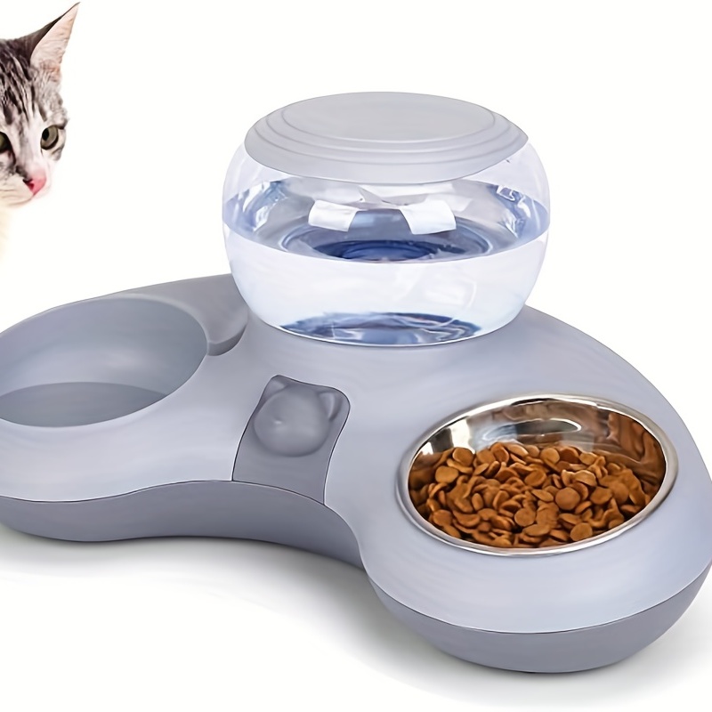  ROJECO Fuente de agua para gatos de acero inoxidable, fuente de  agua ultra silenciosa para mascotas de 108 oz/3.2 L, dispensador de bebidas  para perros de gran capacidad, cuenco automático de