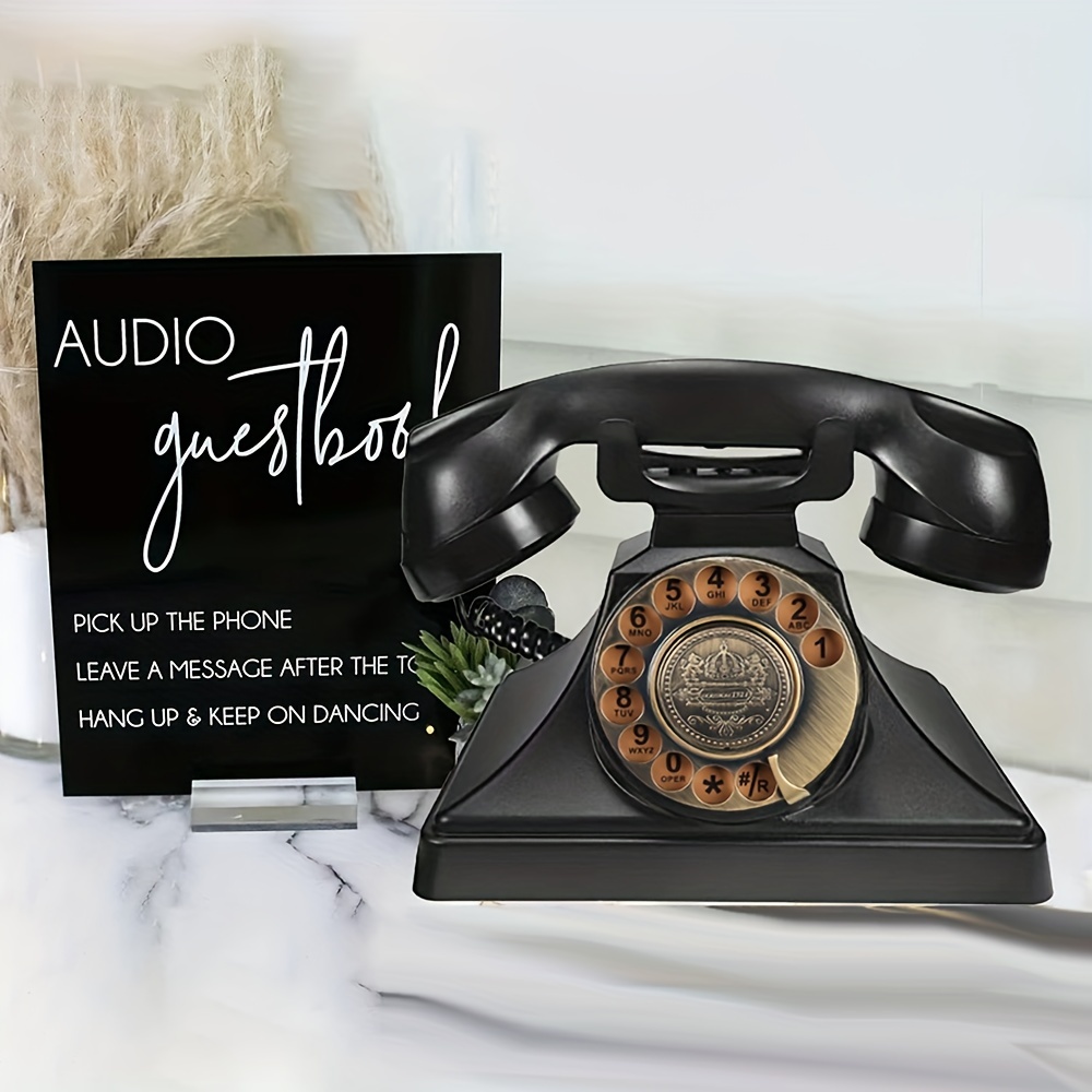 Vintage Audio Guestbook Wedding Telephone Confessional Recording Retro
