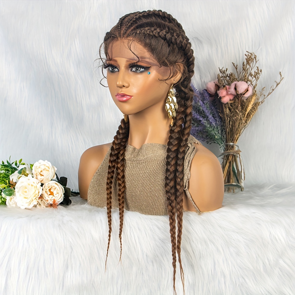 Pony tail orders cornrow wig