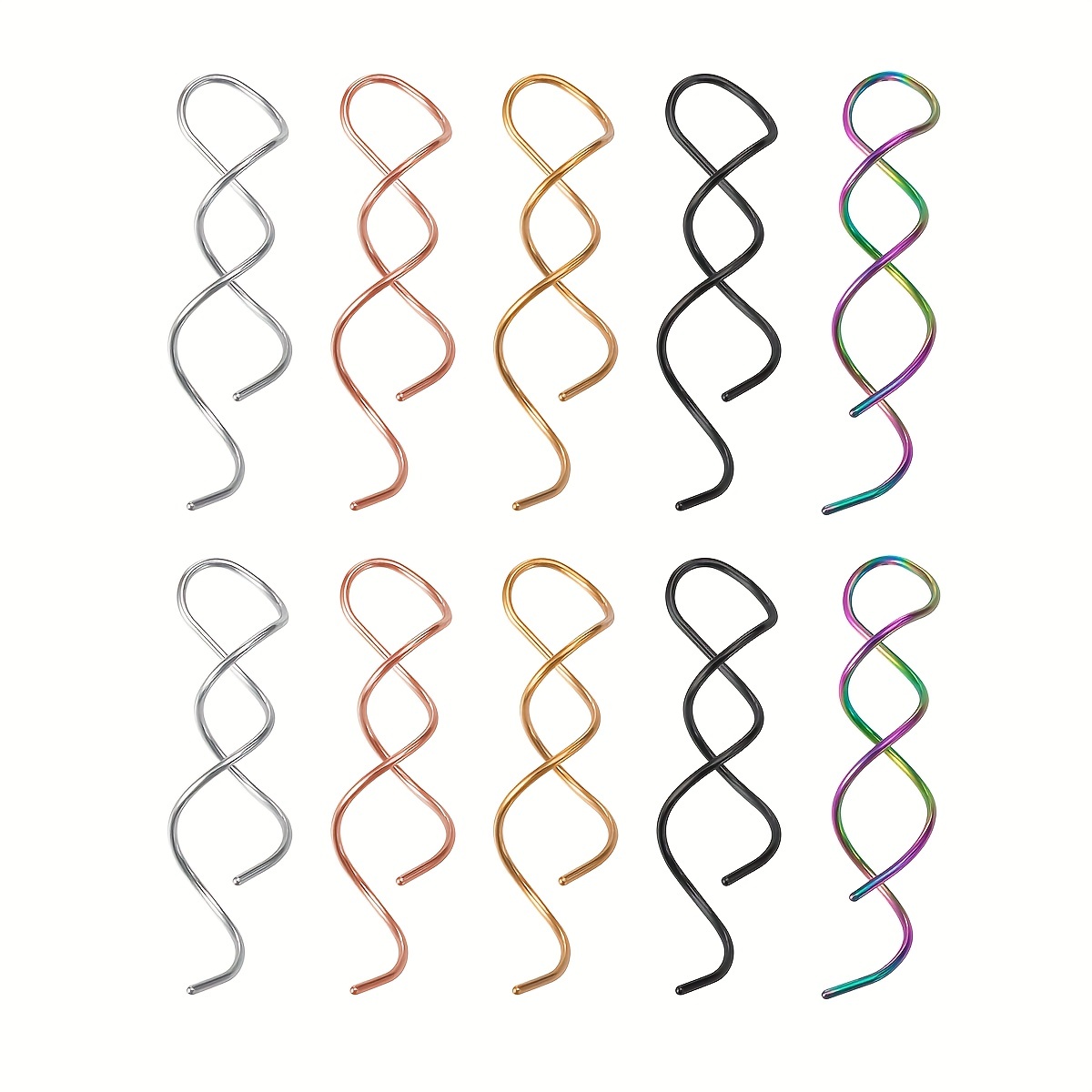 2Pcs Minimalist Cartilage Hoop Earrings for Women