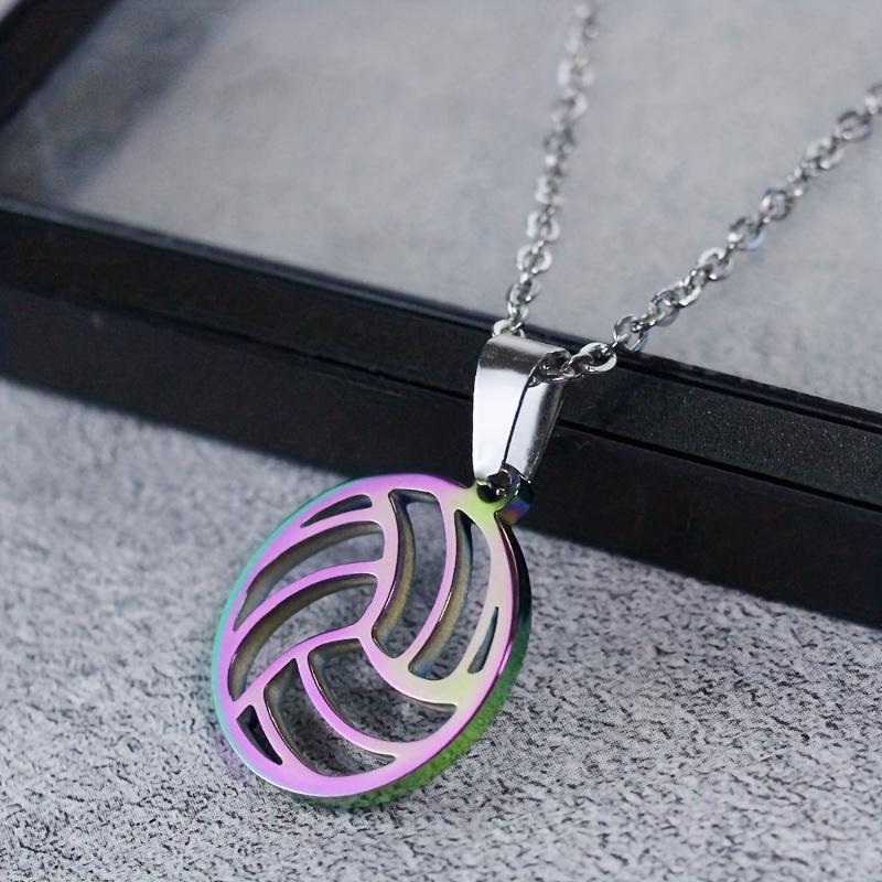 Sterling silver 2025 volleyball necklace